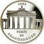 France 100 Francs-15 ECUS Brandenburg Gate 1993 Proof KM# 1032 1993 PORTE DE BRANDEBOURG coin reverse