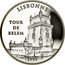France 100 Francs 15 Euro The Tour of Belem 1997 Proof KM# 1174 LISBONNE TOUR DE BELEM 1997 coin reverse