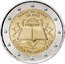 France 2 Euro 50th Anniversary of the Treaty of Rome 2007 KM# 1460 TRAITÉ DE ROME 50 ANS EUROPE 2007 RÉPUBLIQUE FRANÇAISE coin obverse