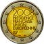 France 2 Euro French E.U. Presidency 2008 (a) KM# 1459 2008 PRÉSIDENCE FRANÇAISE UNION EUROPÉENNE RF coin obverse
