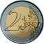 France 2 Euro 10th Anniversary of the Economic Monetary Union 2009 KM# 1590 2 EURO LL coin reverse