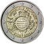 France 2 Euro 10 Years of Euro Banknotes and Coins 2012 (a) KM# 1846 RÉPUBLIQUE FRANÇAISE A.H. € 2002 2012 coin obverse