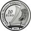France 10 Euro The Hermione 2012 (a) Proof KM# 1847 LES GRANDS NAVIRES FRANÇAIS 10 EURO 2012 coin reverse