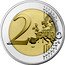 France 2 Euro 30th Anniversary of the Flag of Europe. Coloured version 2015 Proof KM# 2192 2 EURO LL coin reverse