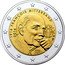 France 2 Euro 100th Anniversary of the Birth of Francois Mitterrand 2016 KM# 2281 1916 FRANÇOIS MITTERRAND 2016 RF coin obverse
