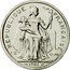 France 2 Francs French Polynesia 1986 (a) KM# 10 REPUBLIQUE FRANÇAISE I E O M G.B.BAZOR 1986 coin obverse