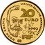 France 20 Euro 200th Birthday Dramatist Victor Hugo 2002 Proof KM# 1333 LIBERTÉ - ÉGALITÉ - FRATERNITÉ 20 EURO 2002 RF VICTOR HUGO coin obverse