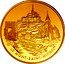 France 20 Euro Mont Saint Michel Abbey 2002 Proof KM# 1306 LE MONT-SAINT-MICHEL A 2002 coin reverse