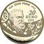France 20 Euro Jules Verne 2005 Proof KM# 2031 1828 JULES VERNE 1905 20 EURO 2005 PRÉCURSEUR DE LA SCIENCE FICTION LIBERTÉ ÉGALITÉ FRATERNITÉ coin reverse