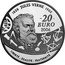 France 20 Euro Jules Verne - Five Weeks in a Balloon 2006 Proof KM# 2067 1828 JULES VERNE 1905 20 EURO 2006 PRÉCURSEUR DE LA SCIENCE FICTION LIBERTÉ ÉGALITÉ FRATERNITÉ coin obverse
