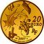 France 20 Euro Asterix Gall 2007 Proof KM# 1521 20 EURO RF 2007 © 2007 GOSCINNY - UDERZO coin obverse