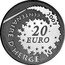 France 20 Euro Tintin and Snowy 2007 Proof KM# 1509 2007 CENTENAIRE D' HERGÉ 20 EURO RF coin obverse