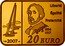 France 20 Euro Edgar Degas 2007 Proof KM# 1422 LIBERTÉ ÉGALITÉ FRATERNITÉ DEGAS 1834 1917 20 EURO 2007 coin reverse