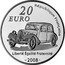 France 20 Euro Andre Citroen 2008 Proof KM# 1557 20 EURO RÉPUBLIQUE FRANÇAISE LIBERTÉ ÉGALITÉ FRATERNITÉ 2008 coin obverse
