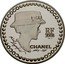 France 5 Euro 125th Anniversary of the Birth of Coco Chanel 2008 Proof KM# 1568 RF 2008 CHANEL 1883 - 1971 KARL LAGARFELD COCO COCO COCO COCO coin obverse