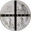 France 20 Euro Lourdes 2008 Proof KM# 1563 20 EURO 1858 2008 coin reverse