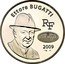 France 20 Euro 100th Anniversary of Bugatti 2009 P Proof KM# 1607 ETTORE BUGATTI RF BUGATTI 2009 coin obverse
