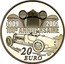 France 20 Euro 100th Anniversary of Bugatti 2009 P Proof KM# 1607 1909 2009 100E ANNIVERSAIRE 20 EURO coin reverse