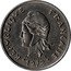 France 20 Francs French Polynesia 1972 (a) KM# 9 RÉPUBLIQUE FRANÇAISE R. JOLY I E O M 2002 coin obverse