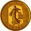 France 5 Euro The Sower. 50 Years of the New Franc 2010 Proof KM# 1674 RF 2010 coin obverse