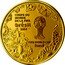 France 5 Euro FIFA World Cup Brasil 2014 Proof KM# 2168 COUPE DU MONDE DE LA FIFA BRÉSIL 2014 TM FIFA WORLD CUP BRASIL coin reverse