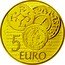 France 5 Euro 1150th Anniversary of the Monnaie de Paris 2014 Proof KM# 2133 GLORIA SIT XPO REGI VICTORIA CARLO 5 EURO coin reverse