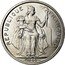 France 5 Francs French Polynesia 1965 (a) KM# 4 REPUBLIQUE FRANÇAISE G.B.BAZOR 1965 coin obverse