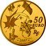 France 50 Euro Asterix Gall 2007 Proof KM# 1522 50 EURO RF 2007 © 2007 GOSCINNY-UDERZO coin obverse