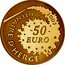 France 50 Euro 100th Anniversary of Georges Remi 2007 Proof KM# 1510 2007 CENTENAIRE D'HERGÉ 50 EURO RF coin obverse