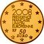 France 50 Euro French Presidency of European Union 2008 Proof KM# 1530 2008 PRÉSIDENCE FRANÇAISE UNION EUROPÉENNE RF 50 EURO coin obverse