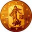 France 50 Euro The Sower. 50th Anniversary of the Court of Human Rights 2009 P Proof KM# 1585 RF 20 09 coin obverse