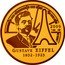 France 50 Euro Gustave Eiffel. 120 Years of the Eiffel Tower 2009 P Proof KM# 1604 2009 GUSTAVE EIFFEL 1832-1923 coin reverse