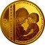 France 50 Euro 100th Anniversary of the Birth of the Mother Teresa 2010 Proof KM# 1694 RF MÈRE TERESA CHEZ NOUS, IL Y A TOUJOURS UN LIT PRÊT POUR UN ENFANT DE PLUS coin obverse