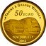 France 50 Euro Lyon Saint-Exupery Railway Station 2012 (a) Proof KM# 1914 TRAINS À GRANDE VITESSE 50 EURO TGV SUD-EST 2012 coin reverse