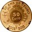 France 50 Euro The Sower. 10 Years of Euro Cash 2012 (a) Proof KM# 1891 10 ANS DE L'EURO 2002 2012 50 EURO A.H. coin reverse