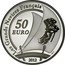 France 50 Euro The Hermione Ship 2012 Proof KM# 2080 LES GRANDS NAVIRES FRANÇAIS 50 EURO 2012 coin reverse
