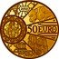 France 50 Euro NOTRE DAME DE PARIS 2013 Proof KM# 2100 2013 50 EURO UNESCO PATRIMOINE MONDIAL DE L'UNESCO coin reverse