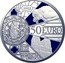 France 50 Euro NOTRE DAME DE PARIS 2013 Proof KM# 2098 2013 50 EURO UNESCO PATRIMOINE MONDIAL DE L'UNESCO coin reverse