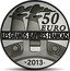 France 50 Euro The Amazone Ship 2013 Proof KM# 1769 50 EURO LES GRANDS NAVIRES FRANÇAIS 2013 coin reverse