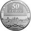 France 50 Euro Nuclear Submarine Le Redoutable 2014 Proof KM# 2159 LES GRANDS NAVIRES FRANÇAIS 50 EURO 2014 coin reverse