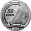 France 50 Euro Le Soleil Royal 2015 Proof KM# 2242 LES GRANDS NAVIRES FRANÇAIS 50 EURO 2015 coin reverse