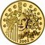 France 50 Euro Introduction of the Euro 2002 Proof KM# 1303 € EUROPA 2002 coin reverse