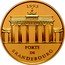 France 500 Francs-70 ECUS Brandenburg Gate 1993 Proof KM# 1035 1993 PORTE DE BRANDEBOURG coin reverse