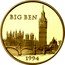 France 500 Francs-75 ECUS Big Ben 1994 Proof KM# 1071 BIG BEN 1994 coin reverse