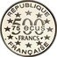 France 500 Francs-75 ECUS The Parthenon. Athens 1995 Proof KM# 1115a REPUBLIQUE 75 ECUS 500 FRANCS FRANCAISE coin obverse
