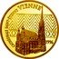 France 500 Francs-75 Euro St. Stephen's Cathedral. Vienna 1996 Proof KM# 1141 CATHÉDRALE SAINT-ETIENNE VIENNE 1996 coin reverse