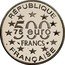 France 500 Francs-75 Euro Luxembourg. Wenceslas Wall 1997 Proof KM# 1192a RÉPUBLIQUE 500 FRANCS 75 EURO FRANÇAISE coin obverse