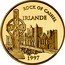 France 500 Francs-75 Euro Ireland. Rock of Cashel 1997 Proof KM# 1190 ROCK OF CASHEL IRLANDE 1997 coin reverse