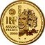 France 655.957 Francs European Art Styles. Modern 2000 Proof KM# 1253 BELGIQUE/BELGIË-DEUTSCHLAND-ESPAÑA-FRANCE-IRELAND-ITALIA-LUXEMBOURG-NEDERLAND-ÖSTERREICH-PORTUGAL-SUOMI- EUROPA € RF 655,957 FRANCS 2000 coin obverse