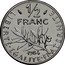 France 1/2 Franc KM# P902 Modern Republic LIBERTE EGALITE FRATERNITE 1/2 FRANC 1984 coin reverse
